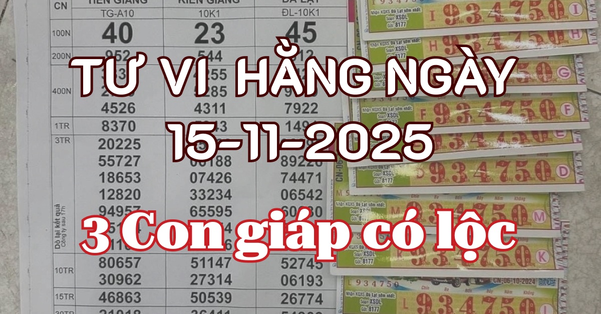 Tử vi ngày 15/11/2025: Ngày Minh Đường Hoàng Đạo tốt hay xấu?